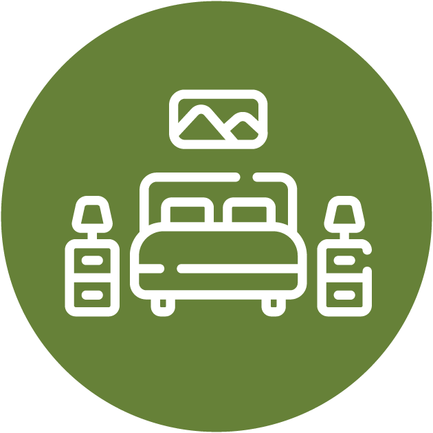 غرفة نوم مزدوجه كاملة